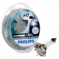 Автолампа галогенная PHILIPS H7 X-TREMEVISION +100% 12V 55W  (2шт.)