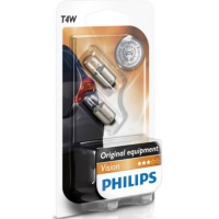 Автолампа галогенная PHILIPS T4W 12V 4W (2шт.)