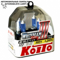 Автолампа газонаполненная H7 12V-55W (100W) (PX26d) 2шт. Whitebeam P0755W Koito (2шт.)