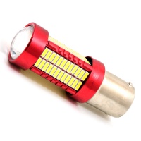 Автомобильная светодиодная лампа 1156 - PY21W - S25 - BA15s - 106SMD 4014+ Линза (2шт.)