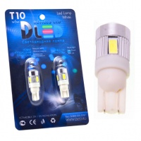 Светодиодная автолампа T10 W5W -  SMD 5630 4 линза CREE  (2шт.)